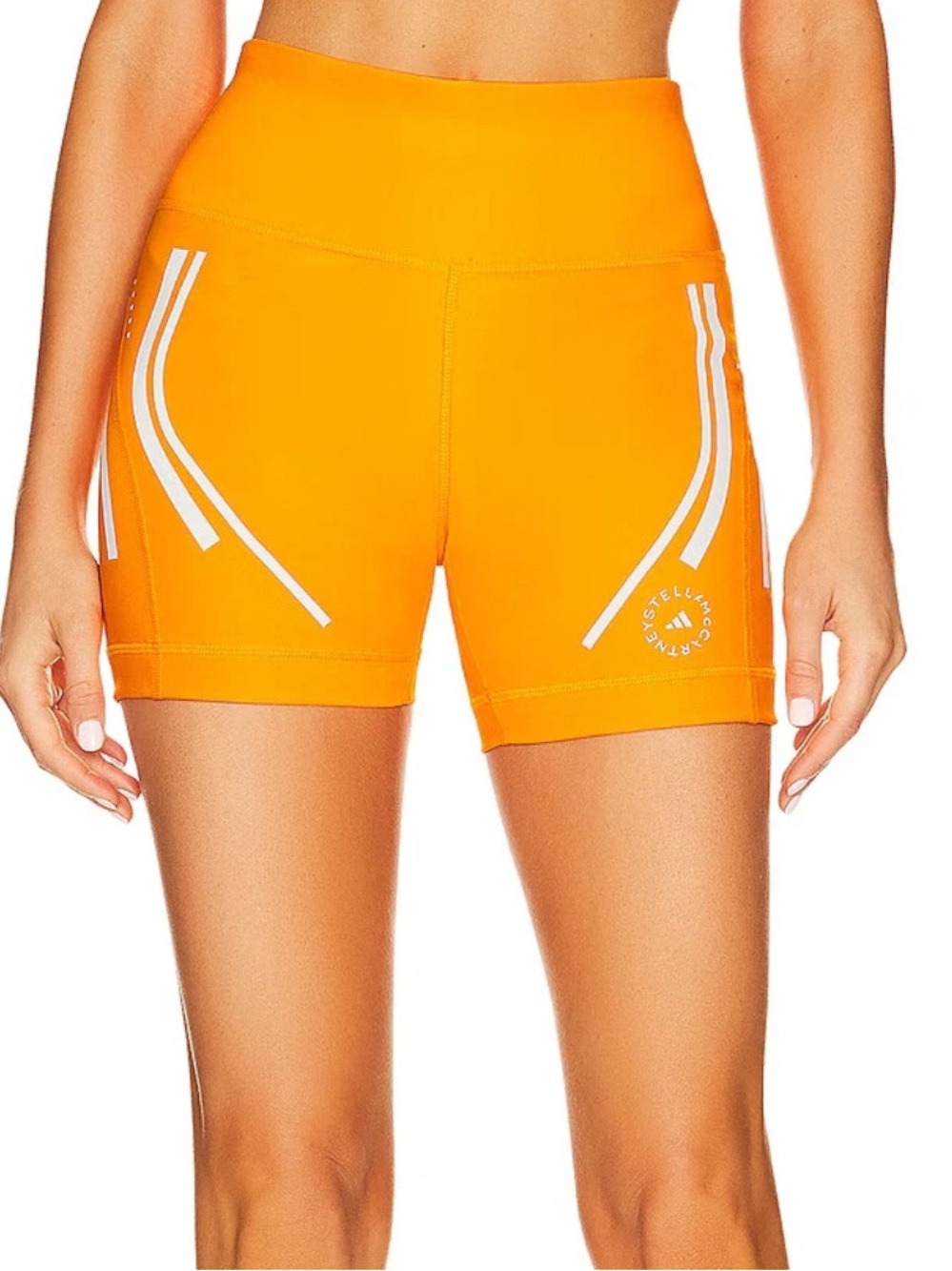 Adidas Stella McCartney HEAT.RDY True Pace Tangerine Running Cycling Shorts